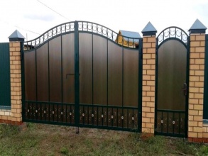 Кованые заборы с поликарбонатом 12 метров фото в Сарове