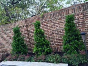 Кирпичный забор сплошной 12 метров фото в Сарове