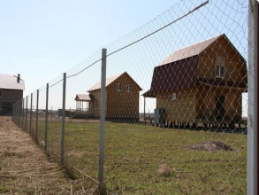 Забор из сетки рабицы в натяг с протяжкой арматуры 150 метров фото в Сарове