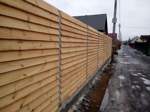 Деревянный забор елочка 150 метров фото в Сарове