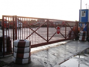 Решетчатые ворота откатные - пример 12 фото в Сарове